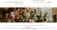 Desktop Screenshot of latrastiendafloristeria.com